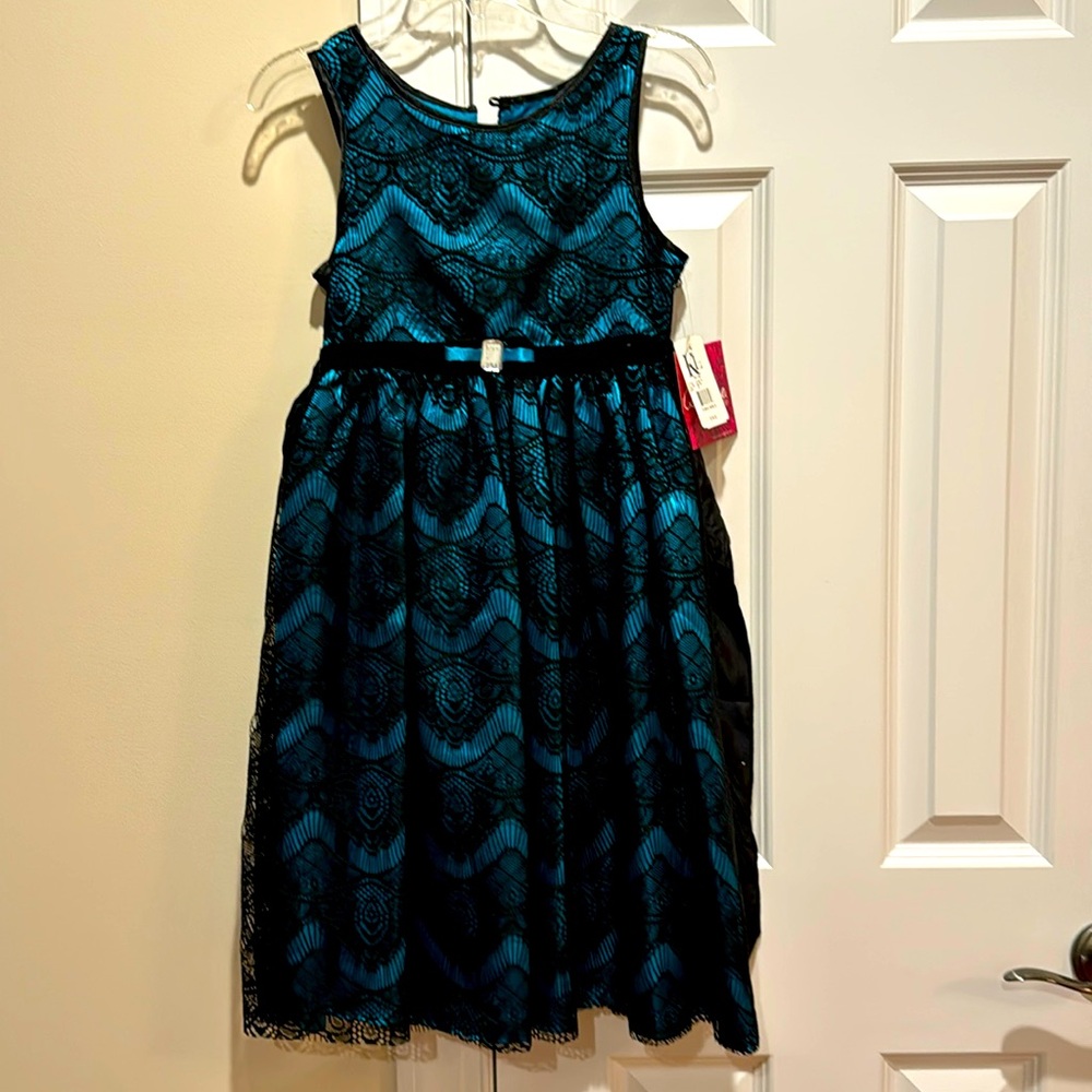 Party Dress - teal color